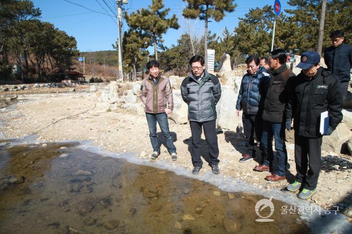 주전어촌체험마을조성사업주민간담회 체험마을 조성현장 방문 의 사진