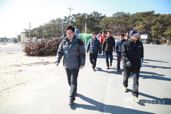 주전어촌체험마을조성사업주민간담회 체험마을 조성현장 방문 의 사진