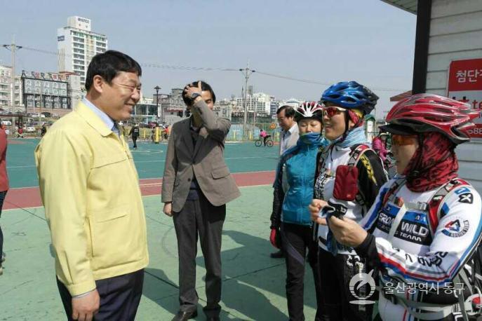 자전거 안전교육장 방문 의 사진