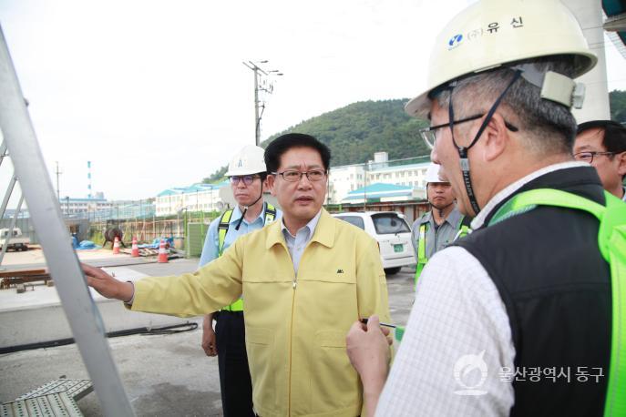 울산대교 건설현장시찰 의 사진