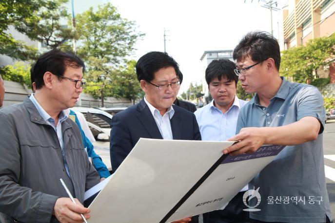 동해안 국토종주 자전거길 조성사업 현장시찰 의 사진