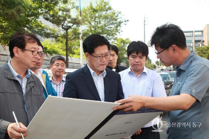 동해안 국토종주 자전거길 조성사업 현장시찰 의 사진