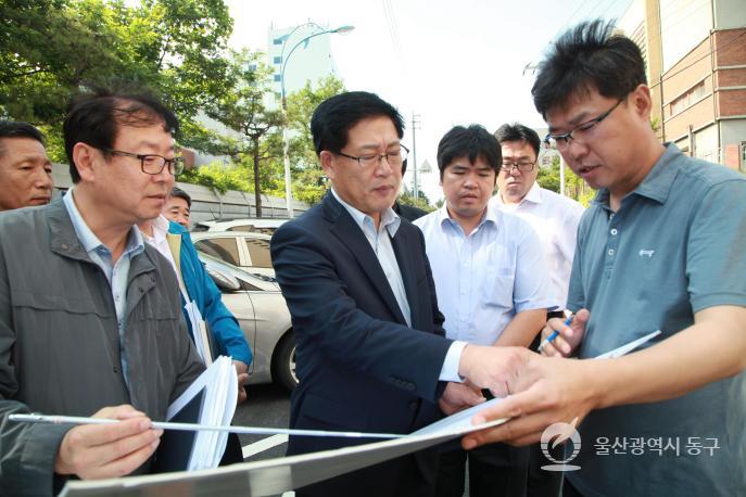 동해안 국토종주 자전거길 조성사업 현장시찰 의 사진