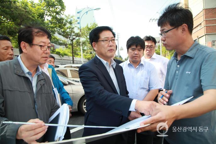 동해안 국토종주 자전거길 조성사업 현장시찰 의 사진