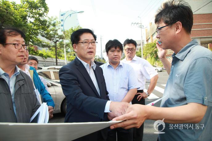 동해안 국토종주 자전거길 조성사업 현장시찰 의 사진