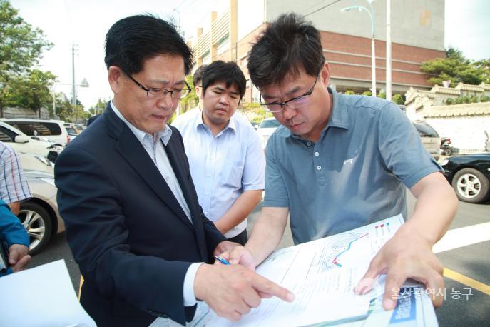 동해안 국토종주 자전거길 조성사업 현장시찰 의 사진