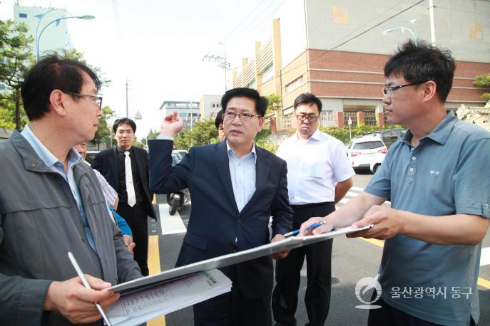 동해안 국토종주 자전거길 조성사업 현장시찰 의 사진