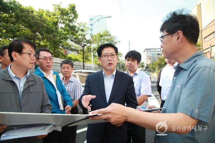 동해안 국토종주 자전거길 조성사업 현장시찰 의 사진