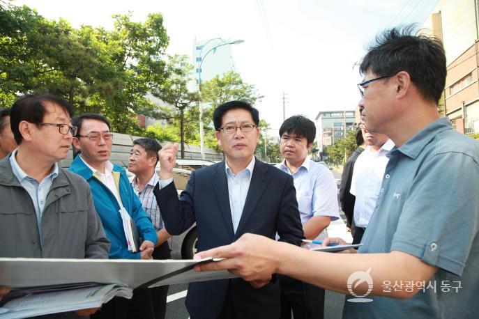 동해안 국토종주 자전거길 조성사업 현장시찰 의 사진