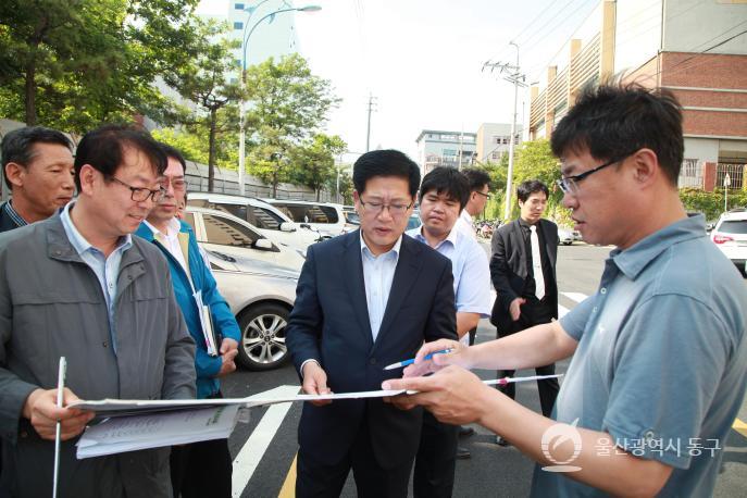 동해안 국토종주 자전거길 조성사업 현장시찰 의 사진