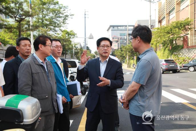 동해안 국토종주 자전거길 조성사업 현장시찰 의 사진