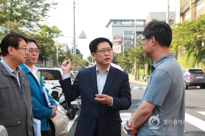 동해안 국토종주 자전거길 조성사업 현장시찰 의 사진