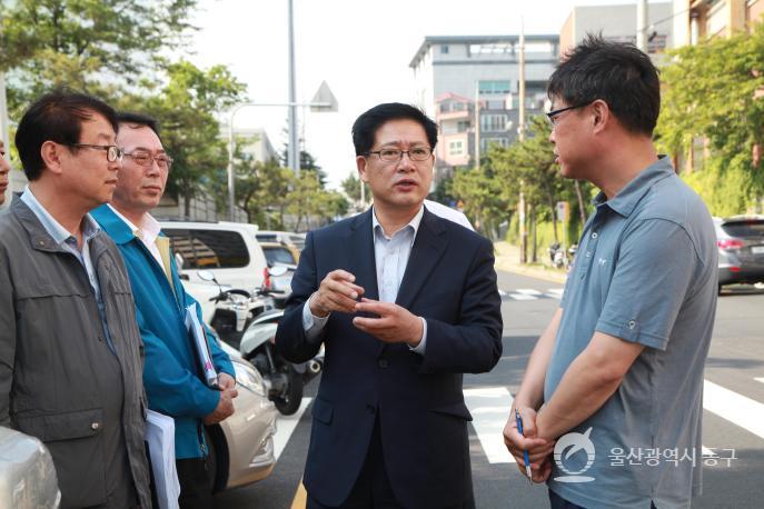 동해안 국토종주 자전거길 조성사업 현장시찰 의 사진