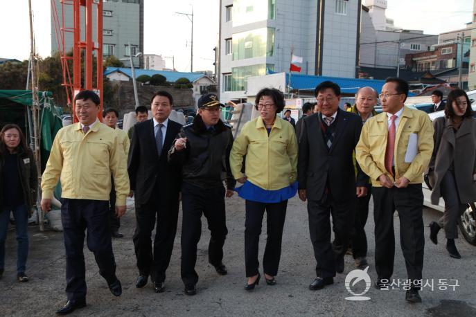 윤진숙 해양수산부장관 상진항방문 의 사진