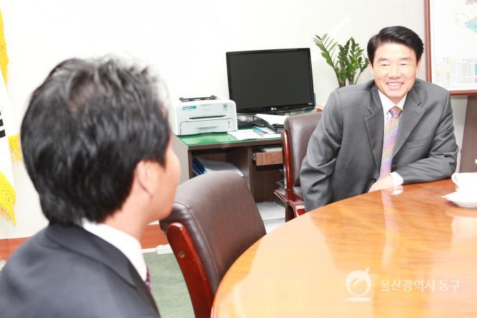 북울산청년회의소 임원 방문 의 사진