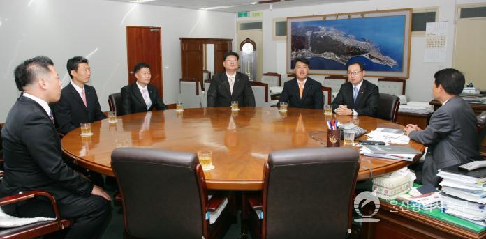 북울산 JCI회장단 접견 의 사진