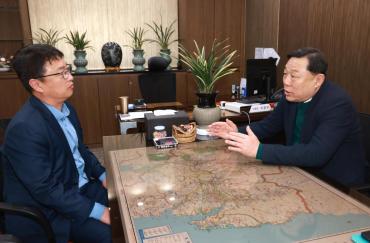 김종훈 동구청장, 상생협력 위한 금융기관 방문
