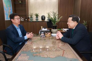 김종훈 동구청장, 상생협력 위한 금융기관 방문의 사진