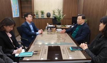 김종훈 동구청장, 상생협력 위한 금융기관 방문의 사진