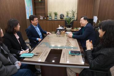 김종훈 동구청장, 상생협력 위한 금융기관 방문의 사진