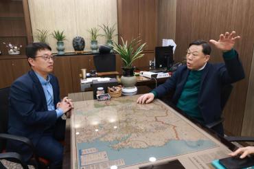 김종훈 동구청장, 상생협력 위한 금융기관 방문의 사진