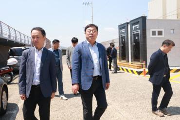 김종훈 동구청장, 화암추등대 화장실 설치 현장확인