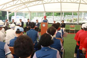 동구청장배 생활체육 게이트볼대회의 사진