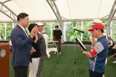 동구청장배 생활체육 게이트볼대회의 사진
