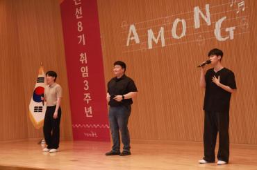 취임 3주년기념 직원 정례회의 사진