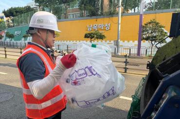 김종훈 동구청장, 재활용품 수거 현장체험