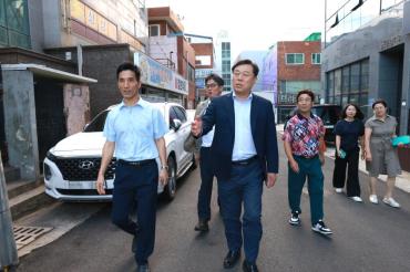 김종훈 동구청장, 미착공 건축물 현장 점검