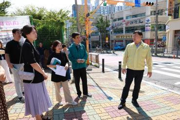 김종훈 동구청장, 학부모 건의사항 현장확인의 사진