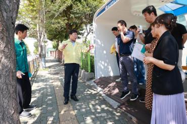 김종훈 동구청장, 학부모 건의사항 현장확인의 사진
