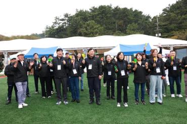 시민생활체육대축전 격려방문의 사진