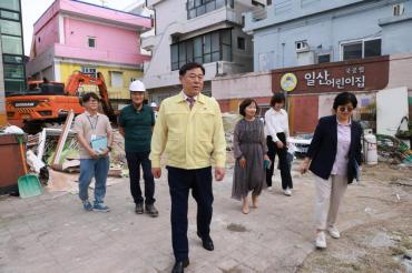 청소년 복합문화공간 조성사업 현장확인