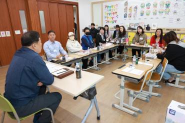 주전초 학부모와 반상회의 사진