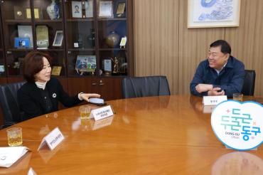 화정다함께돌봄센터 위수탁 협약식의 사진