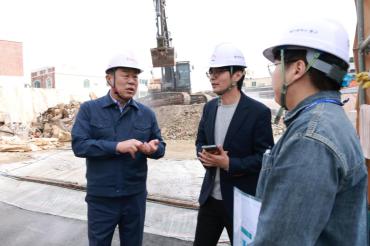 대송시장 공영주차장 건립 현장방문