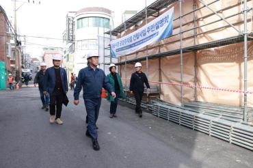 대송시장 공영주차장 건립 현장방문의 사진