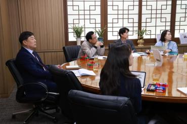 전하1동 이전 용역 착수보고회의 사진