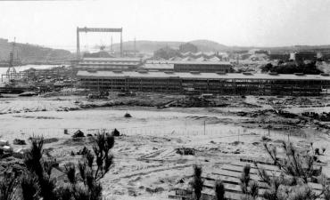 현대울산조선소 건설_1972의 사진