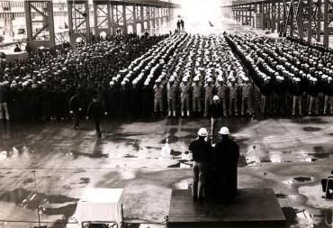 현대울산조선소 건설_1972의 사진