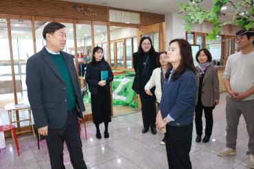 동구청소년센터 기능보강공사 현장점검
