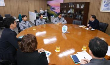 동구-울산경찰청 기동순찰대 간담회의 사진