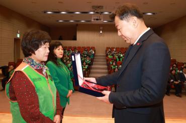 동구 자율방재단 활동보고회의 사진