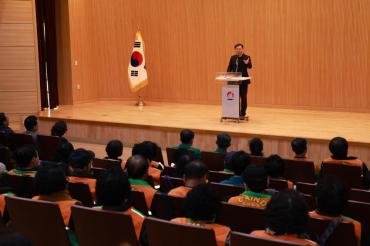 동구 자율방재단 활동보고회의 사진