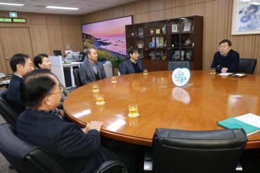 방어진제일교회 성금전달의 사진