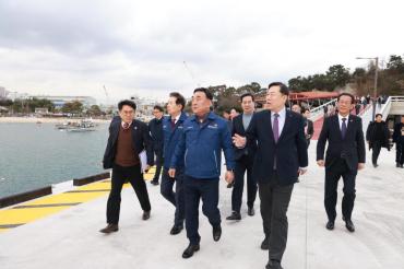 일산항 어촌신활력증진사업 준공식의 사진