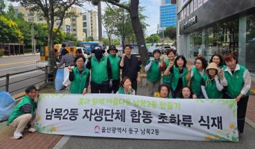 남목2동 여름 초화류 식재행사