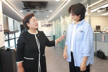 천기옥 동구청장 당선인, 주요시설 현장방문의 사진